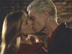 Buffy and Spike,first kiss