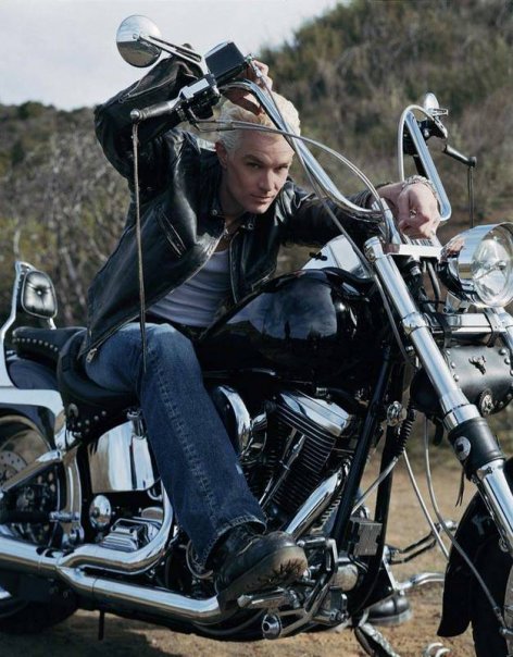 Spike on his bike,played by the talented and ever sexy James Marsters
